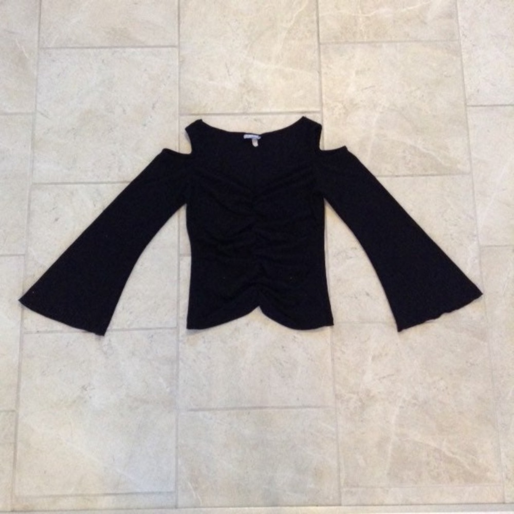 Rave Vintage USA Bell Sleeve Sparkly Top
